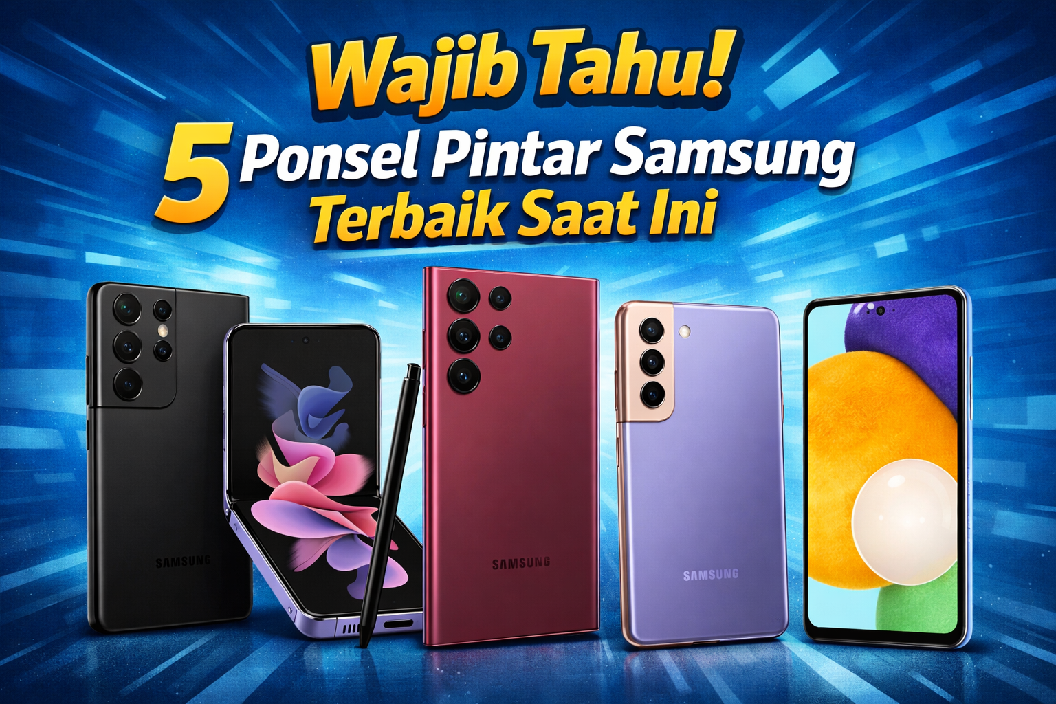 Wajib Tahu! 5 Ponsel Pintar Samsung Terbaik Saat Ini
