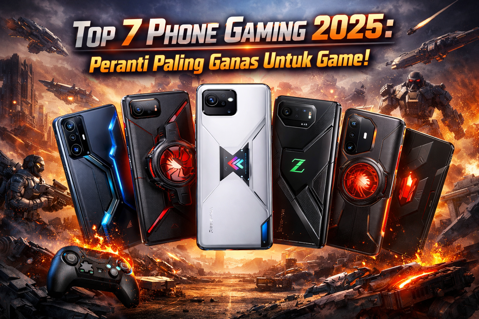 Top 7 Phone Gaming 2025: Peranti Paling Ganas Untuk Game!
