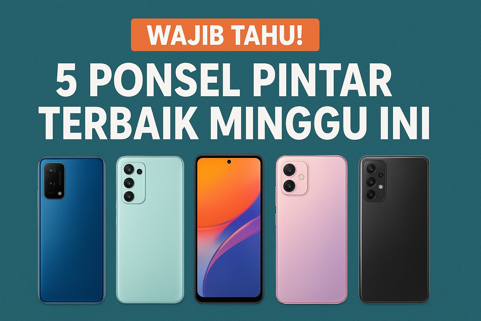 Wajib Tahu! 5 Ponsel Pintar Terbaik Minggu Ini