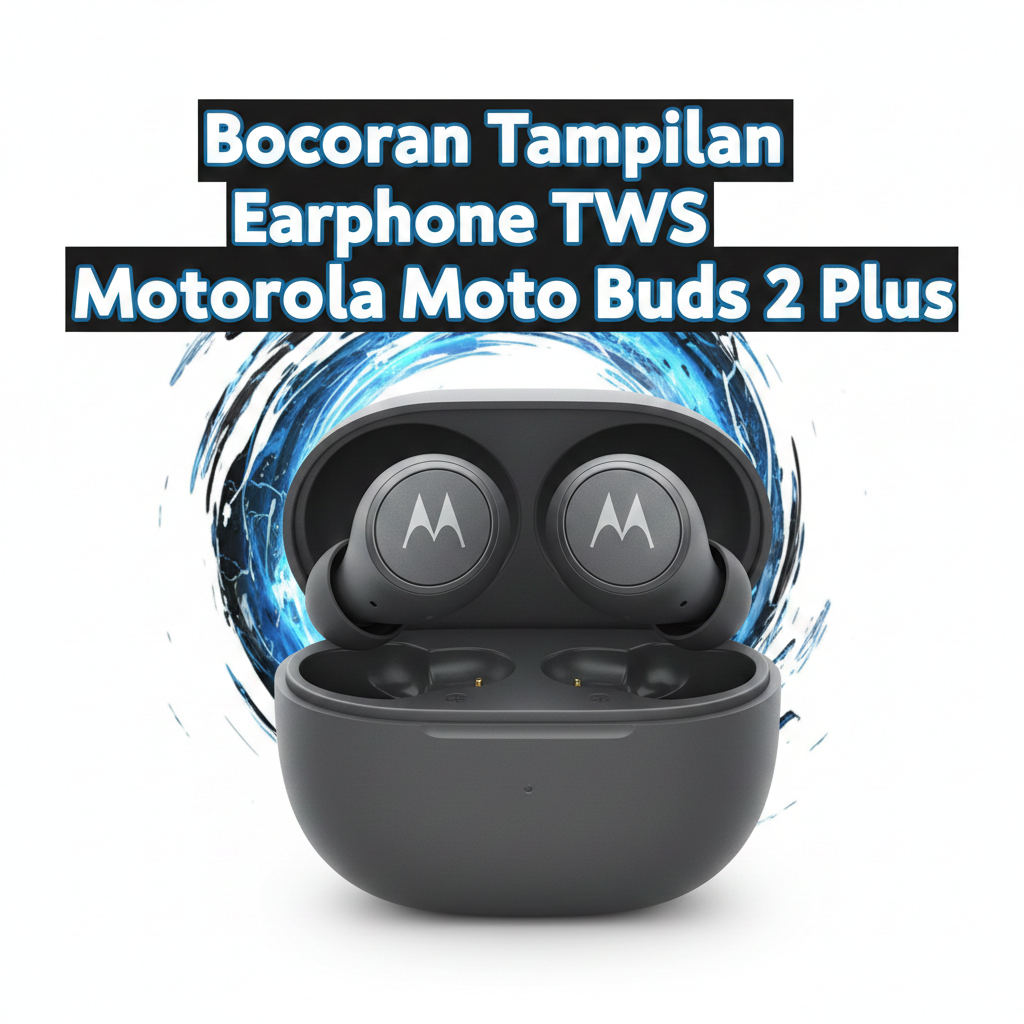 Bocoran Tampilan Earphone TWS Motorola Moto Buds 2 Plus