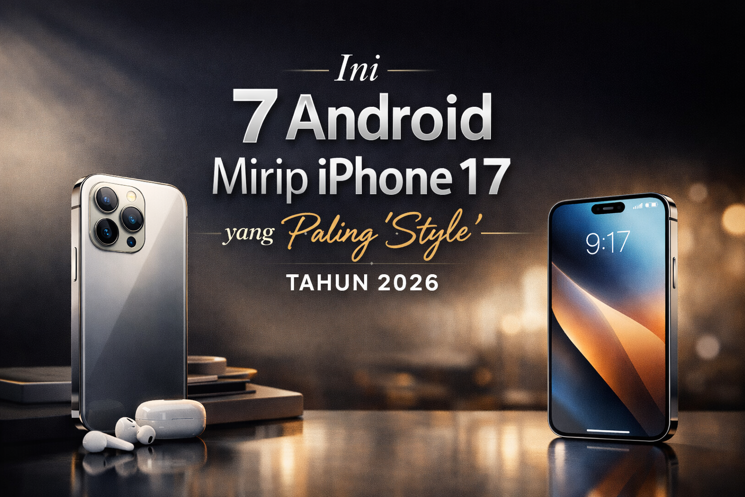 7 Smartphone Mirip iPhone 17: Rekaan Premium, Harga Lebih “Mesra Poket