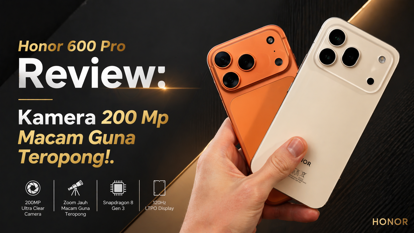 Honor 600 Pro Review: Kamera 200 Mp Macam Guna Teropong!