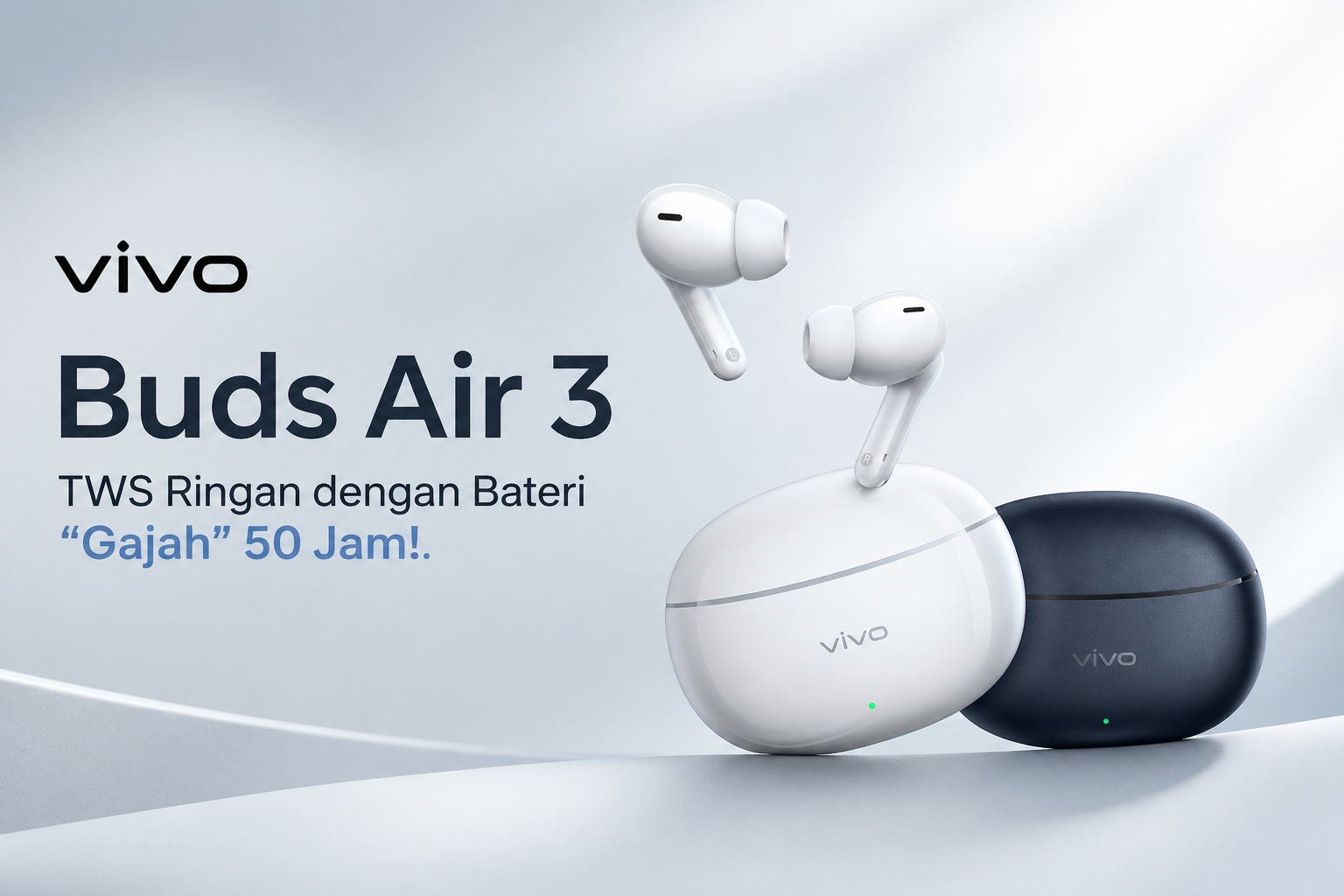 vivo Buds Air 3: TWS Ringan dengan Bateri “Gajah” 50 Jam!