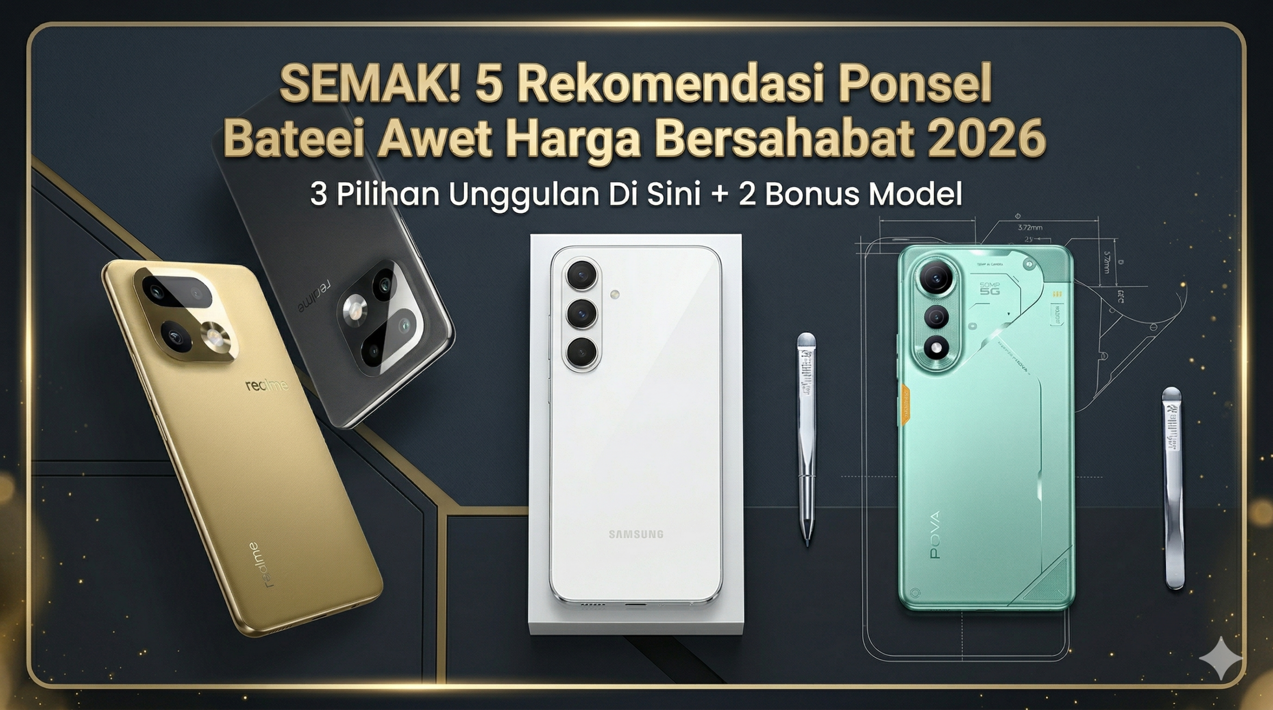 Semak! 5 Rekomendasi Ponsel Batrei Awet Harga Bersahabat 2026