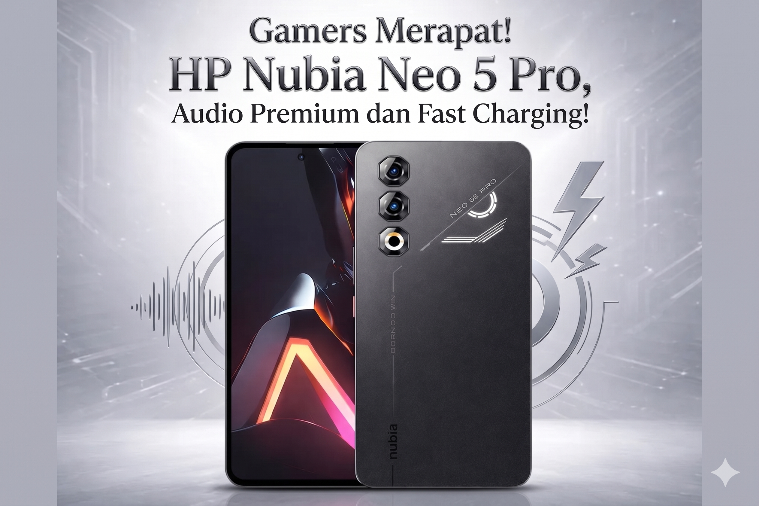 Gamers Merapat! HP Nubia Neo 5 Pro, Audio Premium dan Fast Charging!