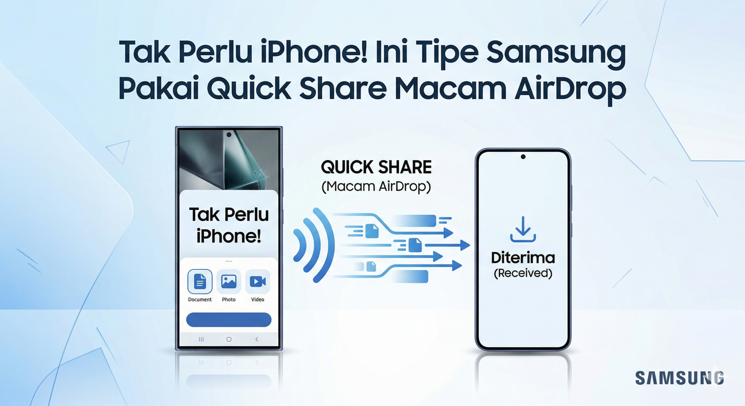 Tak Perlu iPhone! Ini Tipe Samsung Pakai Quick Share Macam AirDrop