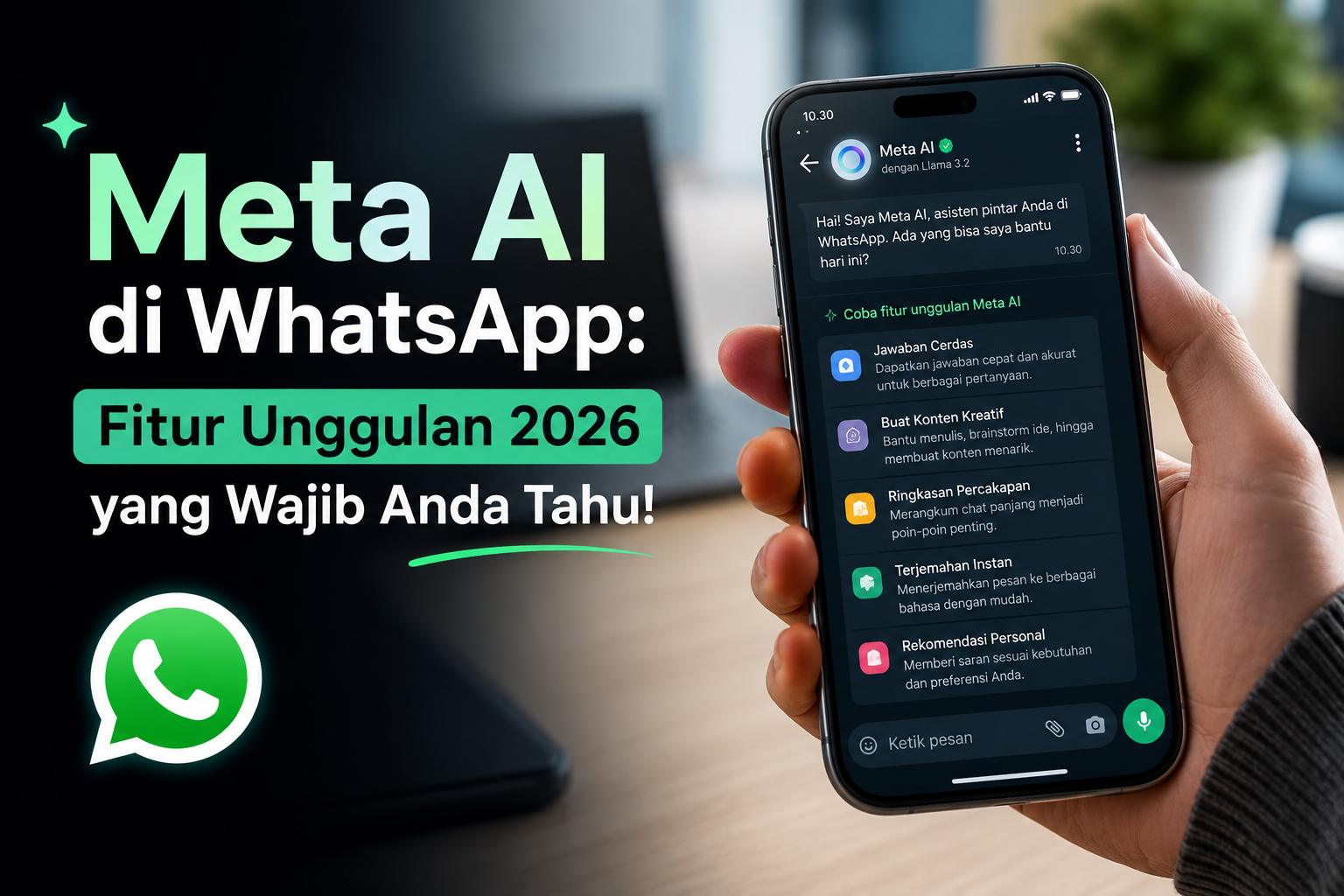 Meta AI di WhatsApp: Fitur Unggulan 2026 yang Wajib Anda Tahu!