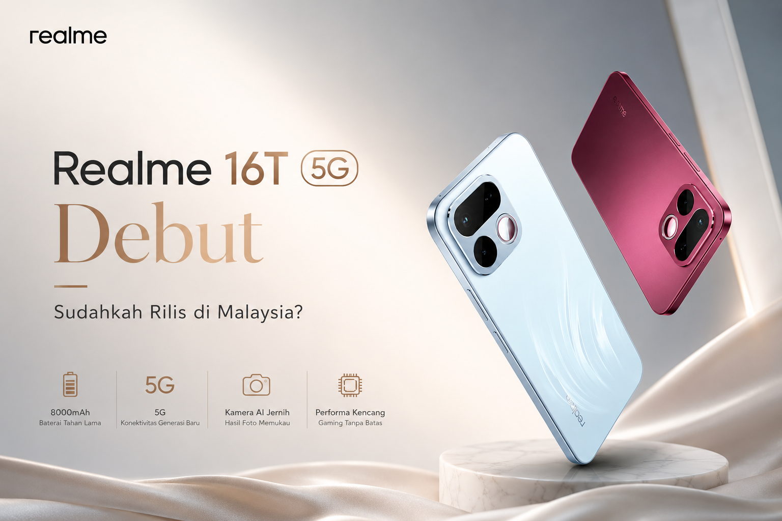 Realme 16T 5G Debut, Sudahkah Rilis di Malaysia? Realme 16T 5G Debut, Sudahkah Rilis di Malaysia?